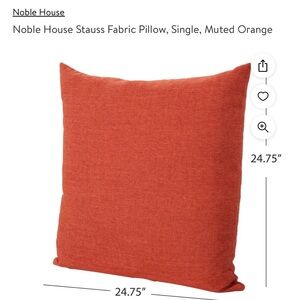 Extra large orange throw pillow
